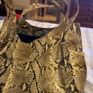 Python shoulder bag